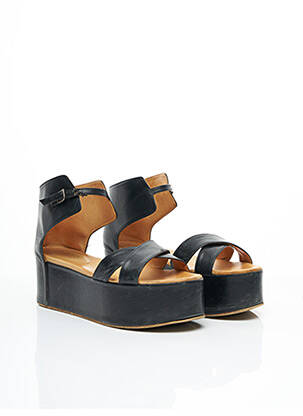 Sandales/nu pieds matière lisse talon de 7 à 9cm noir MAISON MARTIN MARGIELA femme