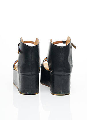 Sandales/nu pieds matière lisse talon de 7 à 9cm noir MAISON MARTIN MARGIELA femme