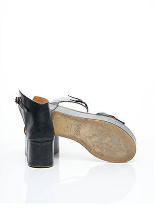 Sandales/nu pieds matière lisse talon de 7 à 9cm noir MAISON MARTIN MARGIELA femme