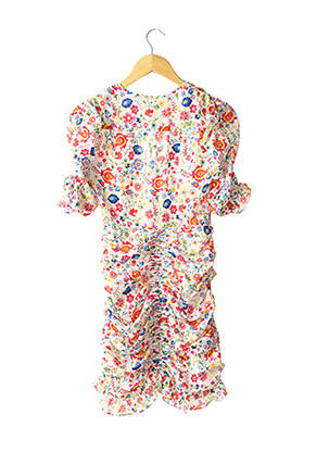 Robe mi-longue imprimé fleurs blanc PALOMA BLUE femme