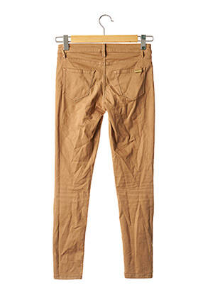 Pantalon slim taille basse taille basse marron MASSIMO DUTTI femme