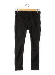 Pantalon slim taille basse taille basse noir REIKO femme
