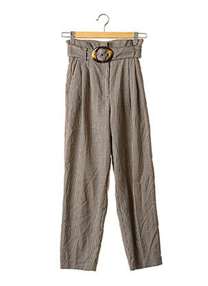 Pantalon 7/8 taille haute taille haute noir MANGO femme