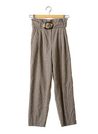Pantalon 7/8 taille haute taille haute noir MANGO femme