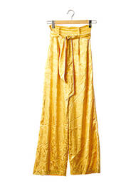 Pantalon large taille haute taille haute jaune CAMILA COELHO femme