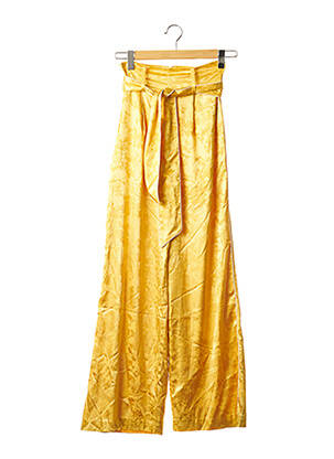 Pantalon large taille haute taille haute jaune CAMILA COELHO femme