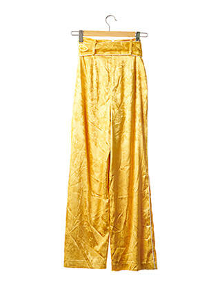 Pantalon large taille haute taille haute jaune CAMILA COELHO femme