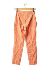 Pantalon 7/8 orange MADE IN ITALY pour femme seconde vue