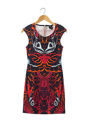 Robe courte sans manche sans manche orange ALEXANDER MCQUEEN femme