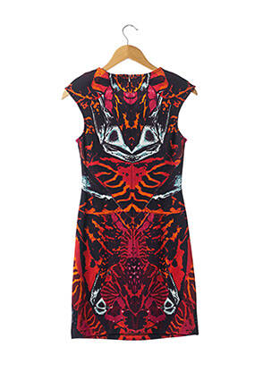 Robe courte sans manche sans manche orange ALEXANDER MCQUEEN femme