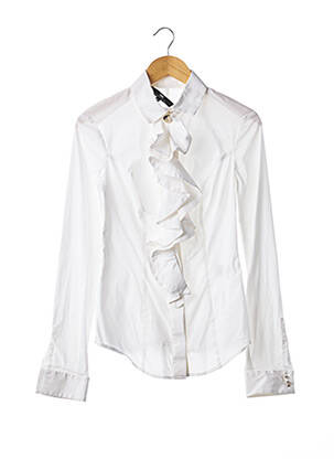 Chemisier coupe cintrée manches longues blanc ELISABETTA FRANCHI femme