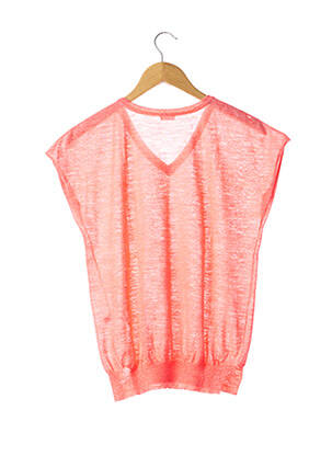 Pull stretch sans manche rose CLOSED femme