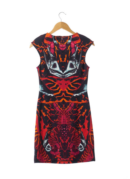 Robe courte orange ALEXANDER MCQUEEN pour femme
