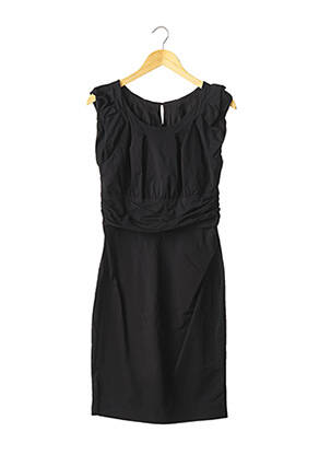 Robe mi-longue manches courtes manches courtes noir DIANE VON FURSTENBERG femme