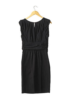 Robe mi-longue manches courtes manches courtes noir DIANE VON FURSTENBERG femme