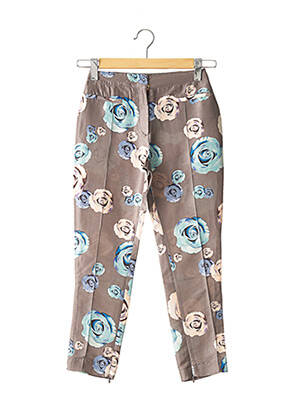 Pantalon 7/8 coupe cigarette gris TARA JARMON femme