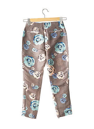 Pantalon 7/8 coupe cigarette gris TARA JARMON femme
