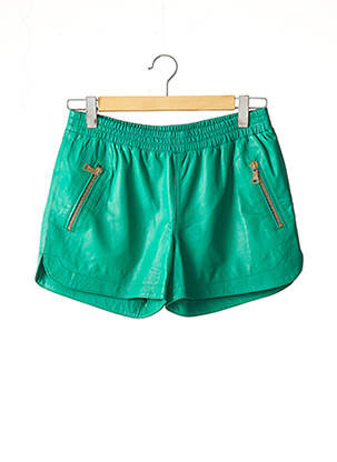 Short coupe droite vert KOR@KOR femme