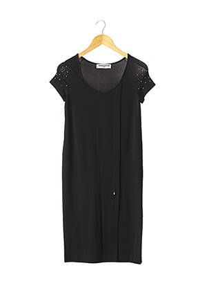 Jupe mi-longue stretch noir SONIA RYKIEL femme