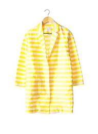 Blazer poches jaune ROKU femme