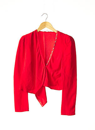 Gilet manches longues col v rouge VANESSA BRUNO femme
