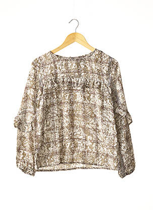 Blouse imprimé fantaisie manches longues vert SISSEL EDELBO femme