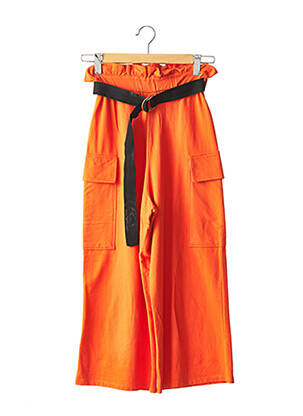 Pantalon large poches taille haute orange ASOS femme