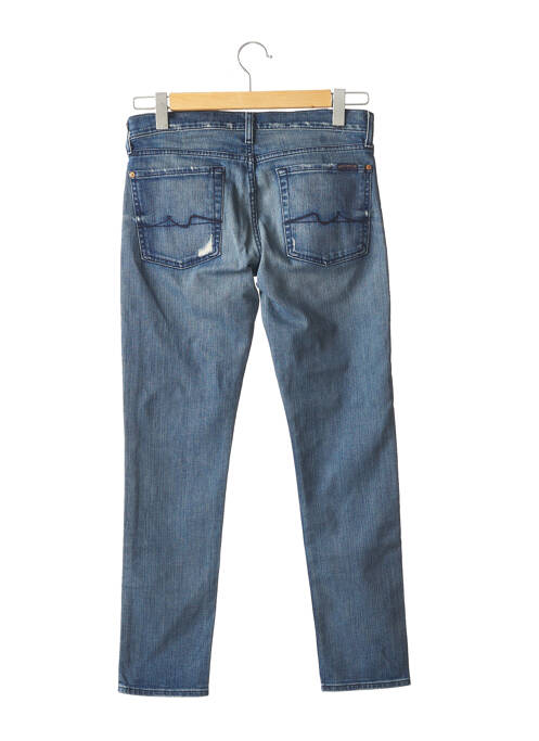 Jeans coupe slim slim taille basse bleu 7 FOR ALL MANKIND femme