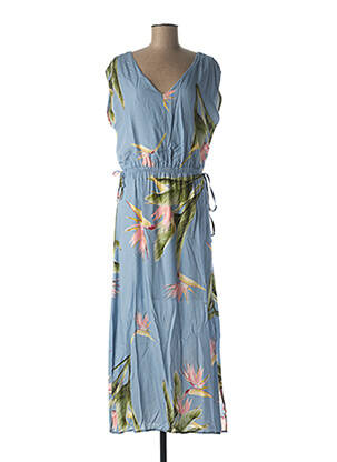 Robe longue bleu LA FEE MARABOUTEE pour femme