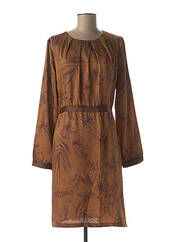 Robe mi-longue marron LA FEE MARABOUTEE pour femme seconde vue