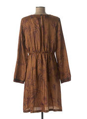 Robe mi-longue marron LA FEE MARABOUTEE pour femme seconde vue