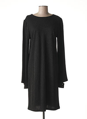 Robe mi-longue manches longues manches longues noir LA FEE MARABOUTEE femme