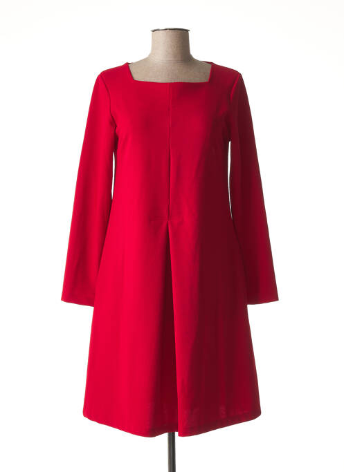 Robe mi-longue rouge LA FEE MARABOUTEE pour femme