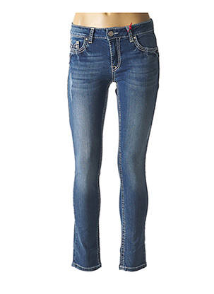 Jeans coupe slim bleu GIORGIO DIMARE pour femme