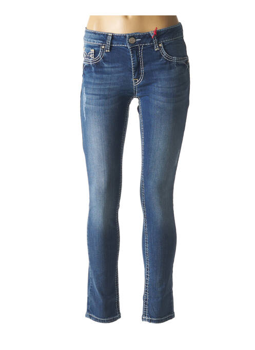 Jeans coupe slim bleu GIORGIO DIMARE pour femme