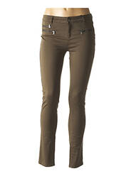 Pantalon slim taille basse taille basse vert ZAPA femme