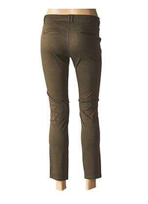 Pantalon 7/8 coupe chino taille basse vert ZAPA femme