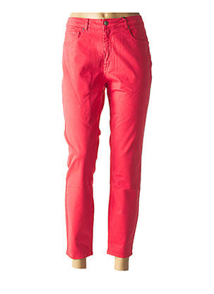 Pantalon 7/8 stretch taille basse rouge ZAPA femme