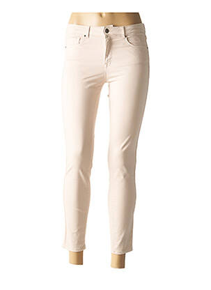 Pantalon 7/8 stretch taille basse beige ZAPA femme