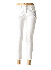 Pantalon slim blanc ZAPA pour femme seconde vue