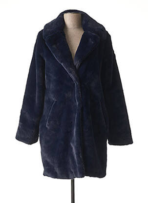 Manteau long bleu LA FEE MARABOUTEE pour femme