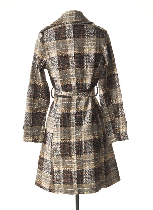 Manteau long marron LA FEE MARABOUTEE pour femme