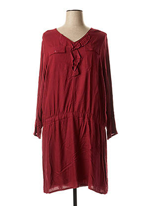 Robe mi-longue rouge BLANCHEPORTE pour femme