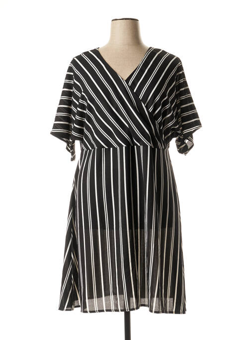 Robe mi-longue noir BLANCHEPORTE pour femme