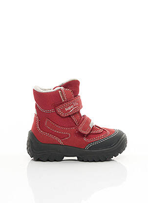Bottines/Boots rouge SUPER FIT pour garçon