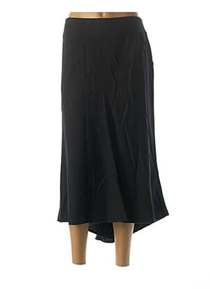Jupe longue coupe asymétrique noir DIDIER PARAKIAN femme