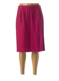 Jupe mi-longue fermeture zip latéral rose DIDIER PARAKIAN femme