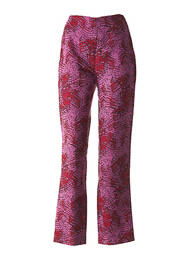 Pantalon coupe droite rose LES SOLEILS D'ARLES femme