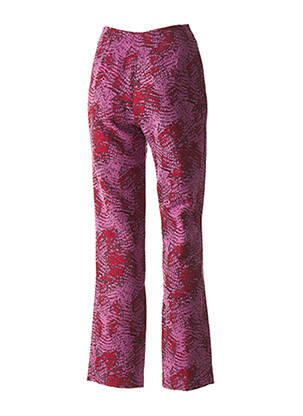 Pantalon coupe droite rose LES SOLEILS D'ARLES femme