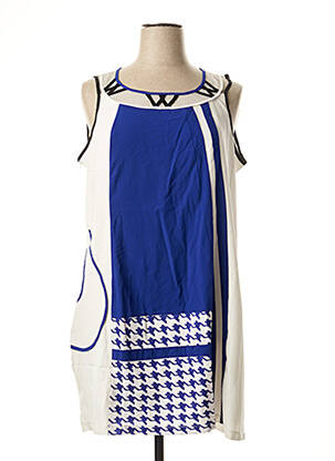 Robe mi-longue bleu L33 pour femme